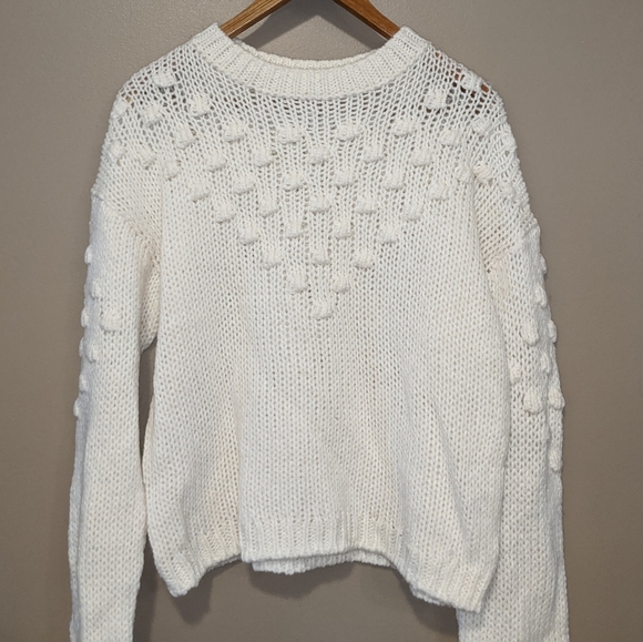 NWT Abound Textured Pom Knit Crew Sz M - Picture 8 of 9